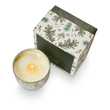 Load image into Gallery viewer, Large Boxed Crackle Balsam & Cedar Glass Candle