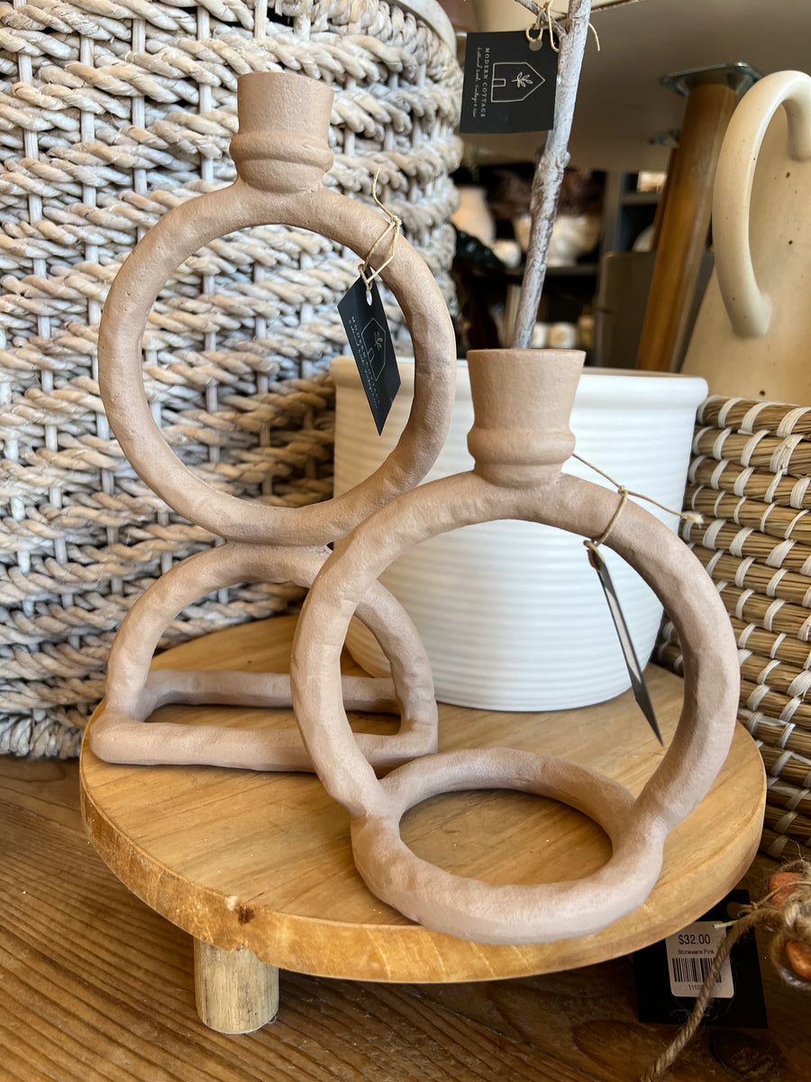 Light Brown Aluminum Candle Holders Modern Cottage Tulsa, OK