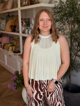 Load image into Gallery viewer, Ivory Knit Sleeveless Top
