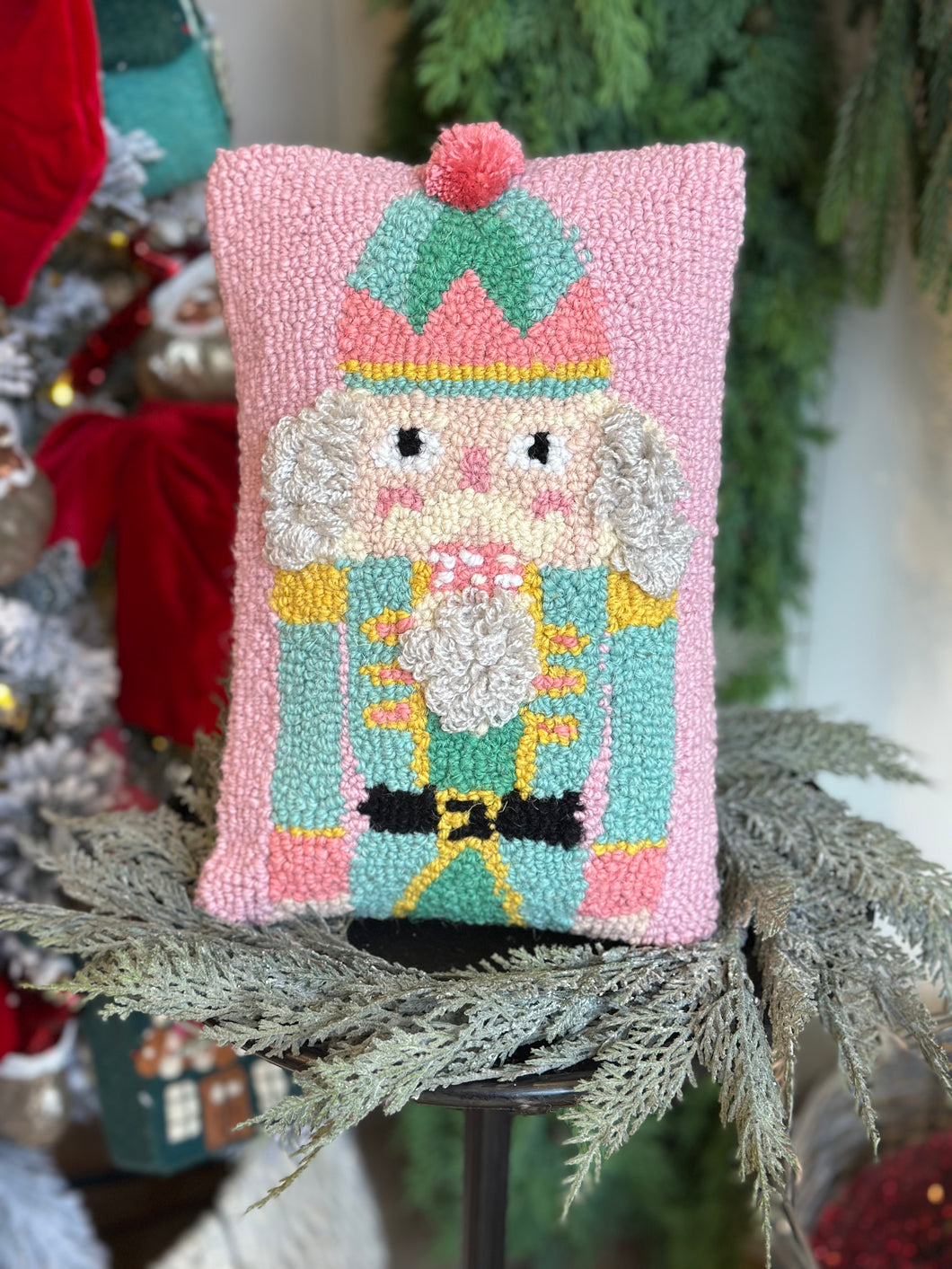 Pink Nutcracker Hook Pillow