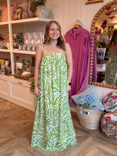 Load image into Gallery viewer, Matcha Zebra Print Maxi Dress
