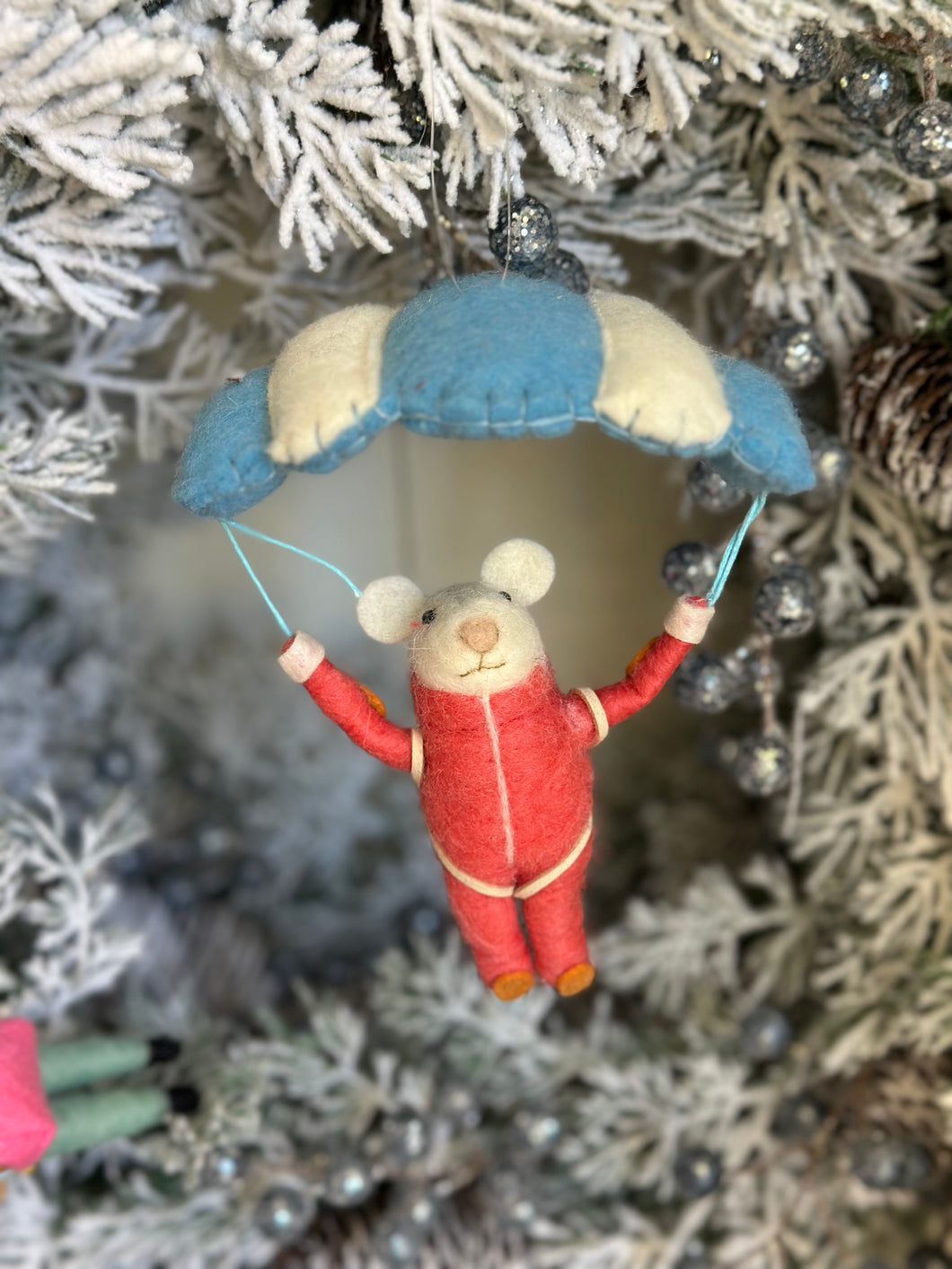 Parasailing Mice Ornament