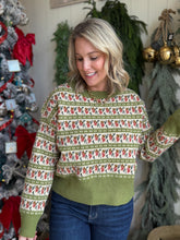 Load image into Gallery viewer, Vintage Flower Pullover Sweater
