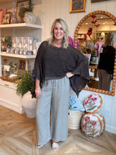 Load image into Gallery viewer, Mocha Drawstring Wide Leg Pant
