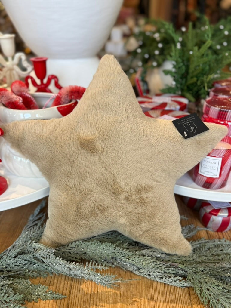 Sand Plush Star Shaped Pillow