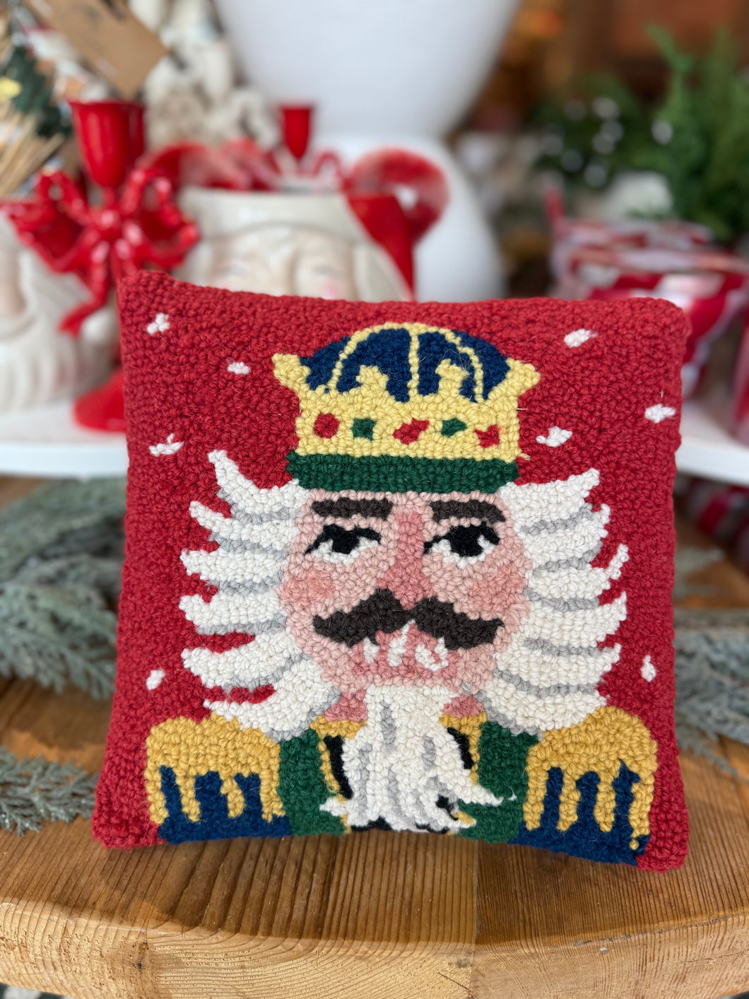 Holiday Nutcracker Hook Pillow