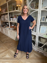 Load image into Gallery viewer, Navy Long Gwyn Dress
