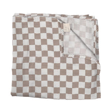 Load image into Gallery viewer, Bamboo Checkered Muslin Swaddle

