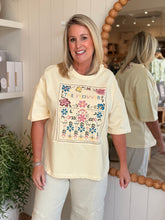 Load image into Gallery viewer, Butter Yellow Flower Patch T-Shirt
