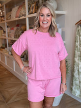 Load image into Gallery viewer, Pink Pointelle Knit Short Set
