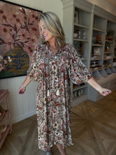 Load image into Gallery viewer, Bohemian Floral Maxi Dress
