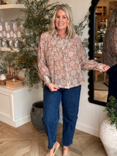 Load image into Gallery viewer, Rosewood Paisley Blouse
