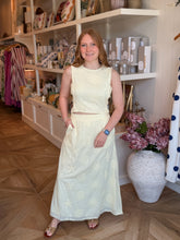 Load image into Gallery viewer, Butter Yellow Eyelet Skirt
