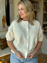 Load image into Gallery viewer, Ecru French Terry Cardigan
