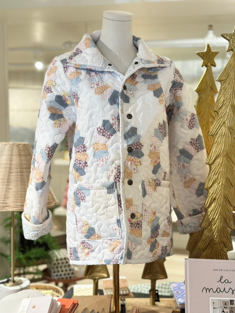Dresden Patchwork Pastel Quilted Jacket