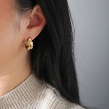 Load image into Gallery viewer, Mosaic Hoop Earrings
