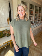 Load image into Gallery viewer, Olive Sleeveless Loose Sweater
