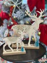 Load image into Gallery viewer, Wooden Deer Figurines
