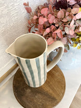 Load image into Gallery viewer, Skinny Blue Stripe Pitcher
