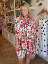 Load image into Gallery viewer, Watercolor Print Short Dress
