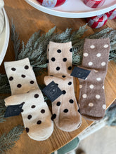 Load image into Gallery viewer, Polka Dot Wool Blend Socks
