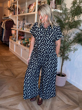 Load image into Gallery viewer, Black Polka Dot Pant Set
