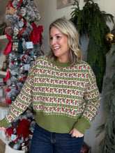 Load image into Gallery viewer, Vintage Flower Pullover Sweater
