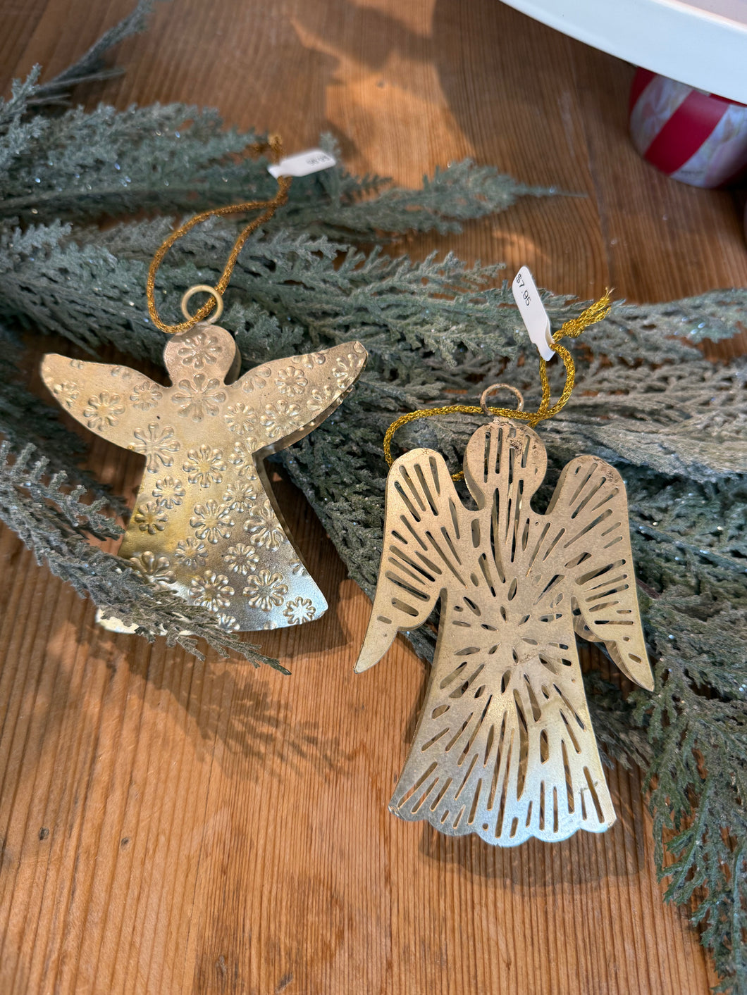 Gold Metal Angel Ornament