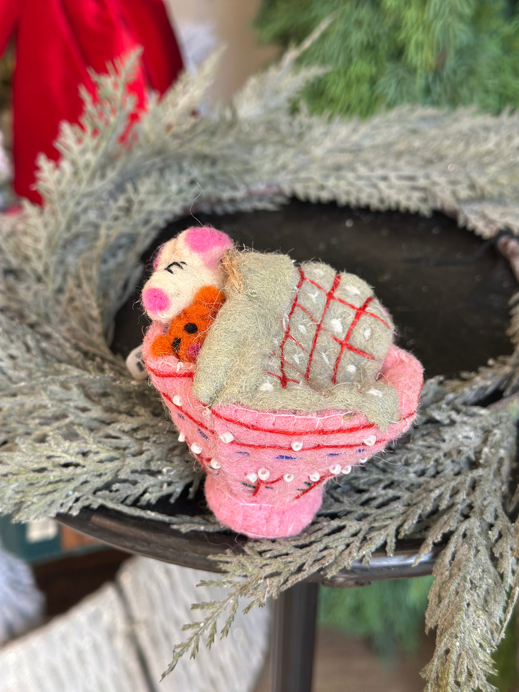 Sleeping Mice Teacup Ornaments