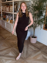 Load image into Gallery viewer, 2 pc. Brown Crochet Sweater Knit Skirt Set

