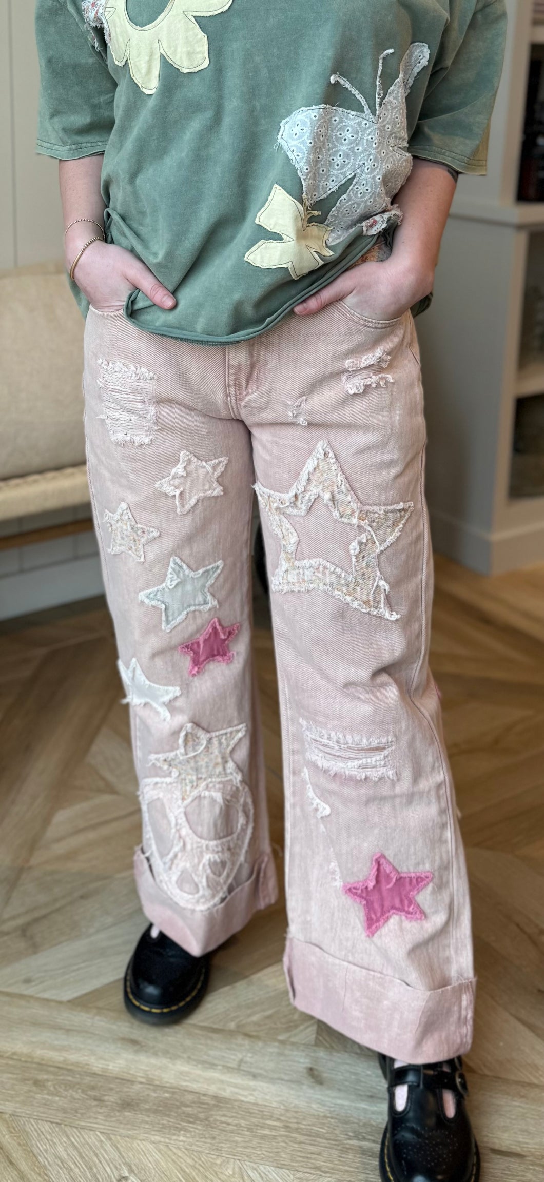 Pink Superstar Jeans