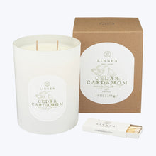 Load image into Gallery viewer, Linnea 2 Wick Candle Cedar Cardamom
