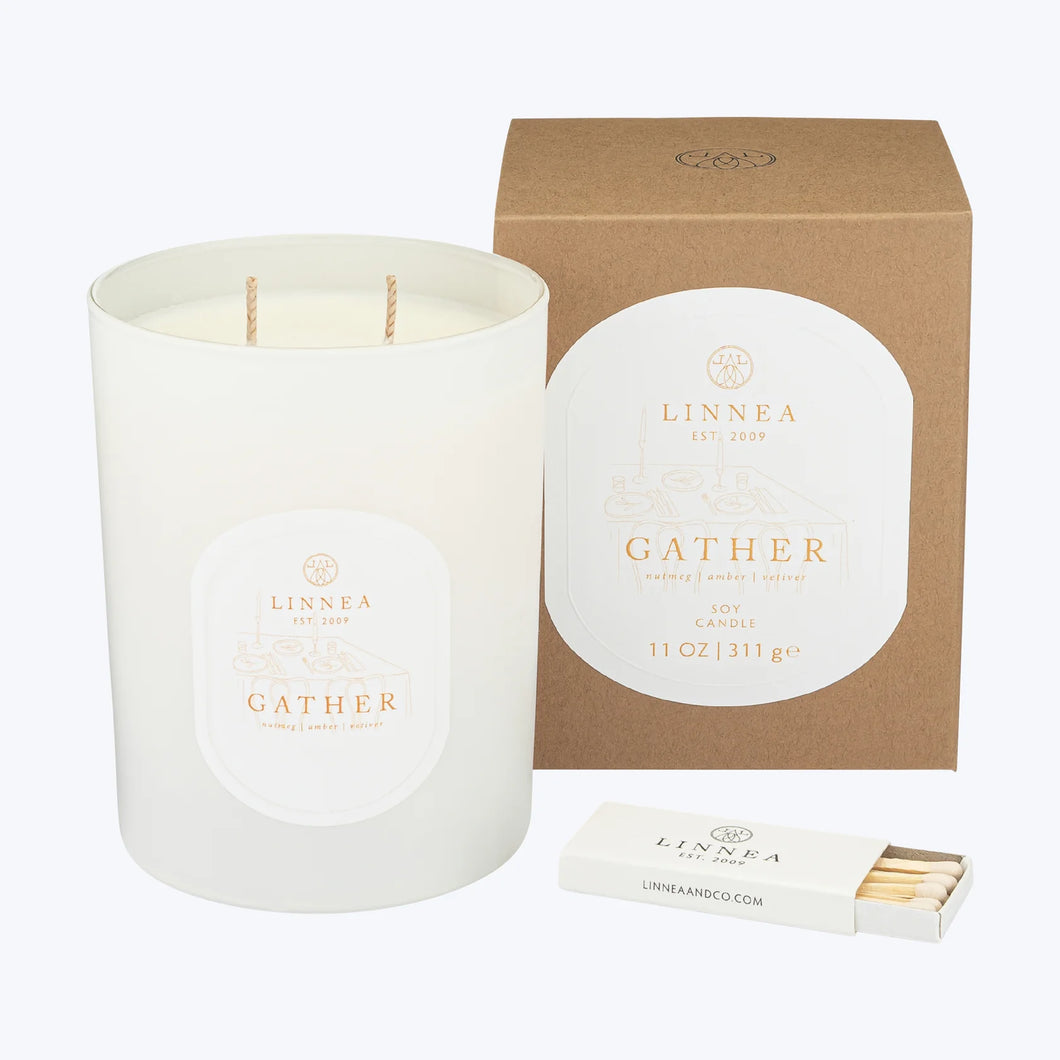 Linnea 2 Wick Gather Candle