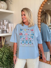 Load image into Gallery viewer, Denim Flower Patch T-Shirt
