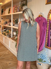 Load image into Gallery viewer, Black &amp; Cream Gingham Sun Dress
