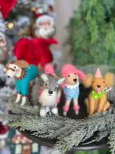 Load image into Gallery viewer, Fancy Wool Felt Dog Ornaments
