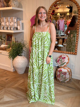 Load image into Gallery viewer, Matcha Zebra Print Maxi Dress

