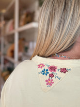 Load image into Gallery viewer, Butter Yellow Flower Patch T-Shirt
