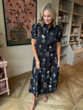 Load image into Gallery viewer, 2 pc. Black Floral Skirt Set
