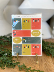 Holiday Sticker Gift Tags