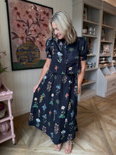 Load image into Gallery viewer, 2 pc. Black Floral Skirt Set
