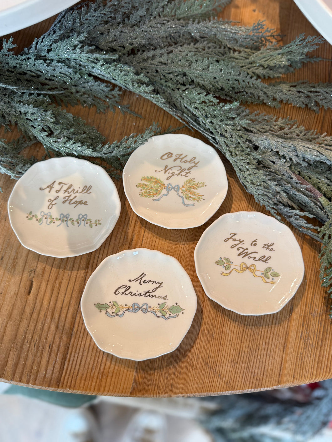 Mini Stoneware Holiday Plates