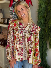 Load image into Gallery viewer, Garden Party Long Sleeve Blouse- Plus Sizes Available
