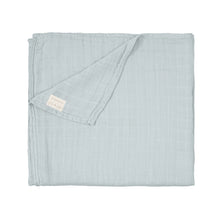 Load image into Gallery viewer, Bamboo Misty Blue Muslin Swaddle
