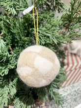 Load image into Gallery viewer, Wool Checkered Ornament

