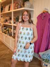 Load image into Gallery viewer, White Embroidered Spaghetti Strap Dress
