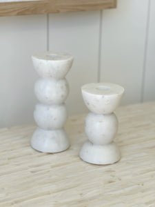 Marble Bubble Taper Holder