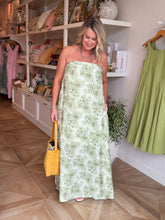 Load image into Gallery viewer, Ecru Olive Strapless Maxi Dress
