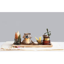 Load image into Gallery viewer, 6pc Wood Tray &amp; Votives
