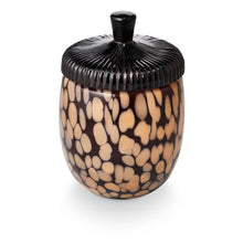Load image into Gallery viewer, Midnight Pumpkin Glass Acorn Candle
